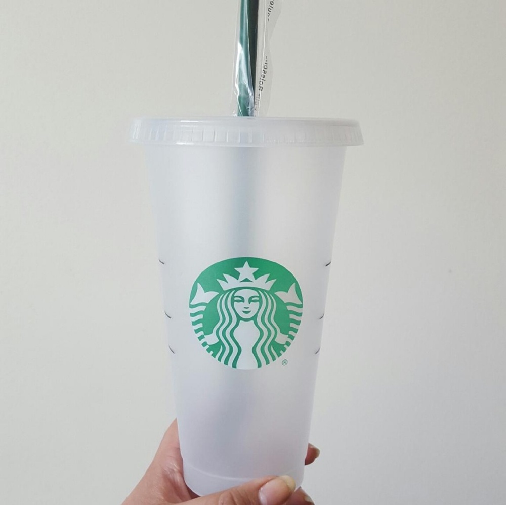 Starbucks frosted reusable cup/tumbler